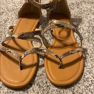 SNAKESKIN SANDALS